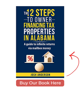 The 12 Steps to Owner Financing Tax Properties in Alabama - Book Cover